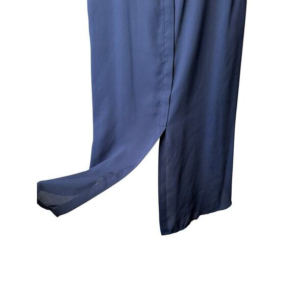 41 Hawthorn Benni Navy Blue and Pink Floral Sleeveless Floral Blouse XL Flowy - Picture 6 of 8